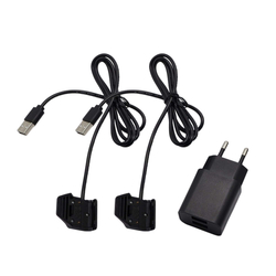 Dog Trace Doppelter Stromadapter mit USB-Kabeln und DOG GPS-Clips
